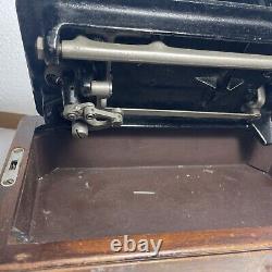 Antique Vintage Heavy Duty Singer 99-13 Sewing Machine With Case + more-read