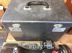 Antique Vintage Singer Featherweight 221 Sewing Machine with Original Case