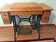 Antique Vintage Singer Treadle Sewing Machine Cabinet Table 5 Drawer Golden Oak