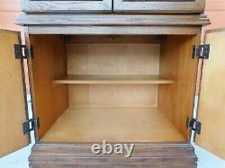 Antique/Vtg Singer Model 380 Space Saver Wood Sewing Cabinet Home Office Desk