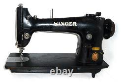 Antique industrial Singer 96K44 heavy duty sewing machine canvas DENIM LEATHER