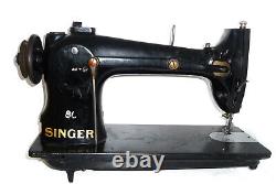 Antique industrial Singer 96K44 heavy duty sewing machine canvas DENIM LEATHER