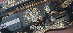 Antique sewing machine SINGER 128 K Mother of Pearl