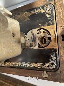 Antique singer sewing machine