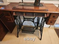 Antique singer treadle sewing machine