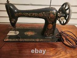 Antique singer treadle sewing machine