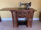 Antique Totally Refurbished No. 27 Singer Sewing Machine In Cabinet, With Parts