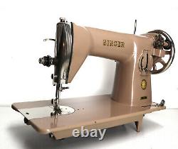 Antique vintage FRENCH made SINGER 15B sewing machine 15K vtg 15 201K tan