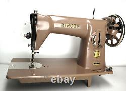 Antique vintage FRENCH made SINGER 15B sewing machine 15K vtg 15 201K tan