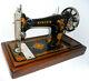 Antique Vintage Singer 128k Sewing Machine La Vencedora Rare Wood Stand
