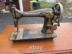 Antique vintage Sphinx SINGER sewing machine circa 1900 americana crafts decor