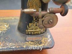 Antique vintage Sphinx SINGER sewing machine circa 1900 americana crafts decor