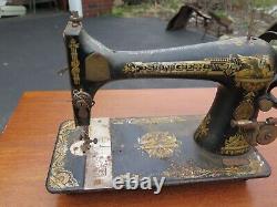 Antique vintage Sphinx SINGER sewing machine circa 1900 americana crafts decor