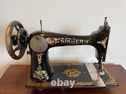 Beautiful 1906 Singer Treadle Sewing Machine Head 27 Pheasant Sews Perfect