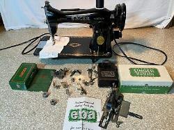 Beautiful 1947 Singer Sewing Machine 15-90 Serviced and cleaned Fully Tested