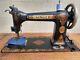 Beautiful 9w7 Singer Sewing Machine On A 7 Drawers Cabinet, Tested, Working