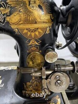 Beautiful Working Antique Singer Sewing Machine Head Model 27 Sphinx