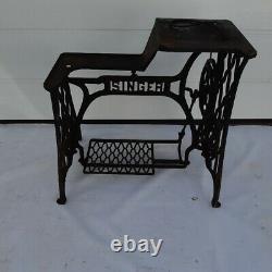 Cast iron Singer 29 K industrial sewing machine treadle base stand
