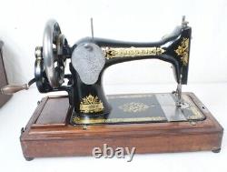 Coffin Case 1911 Singer 28(k) 28 Antique VS Hand Crank Sewing Machine 128 27 127