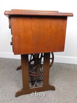 Complete 1934 Antique Singer Treadle Sewing Machine OAK Cabinet SHIPS FAST 3 BOX