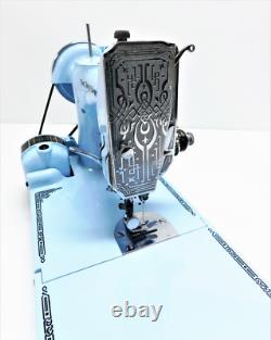 Desk Dave's BABY BLUE Singer Featherweight 221 Sewing Machine