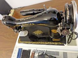 FULLY SERVICED 1931 SINGER 66 Sewing Machine Leather, Denim, Canvas