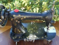Fiddle Base 1884 Singer Improved Family Sewing Machine Interesting & Very Rare