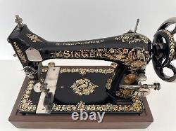 Gorgeous 1904 Singer 27 Pheasant Sewing Machine Treadle Head Fully Tested Atq