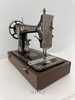 Gorgeous 1904 Singer 27 Pheasant Sewing Machine Treadle Head Fully Tested Atq