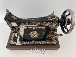 Gorgeous 1904 Singer 27 Pheasant Sewing Machine Treadle Head Fully Tested Atq