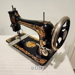 Gorgeous 1909 Singer Treadle Sewing Machine Head Sphinx 27 Full Test Sews A+