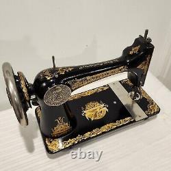 Gorgeous 1909 Singer Treadle Sewing Machine Head Sphinx 27 Full Test Sews A+