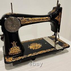 Gorgeous 1909 Singer Treadle Sewing Machine Head Sphinx 27 Full Test Sews A+