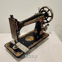 Gorgeous 1909 Singer Treadle Sewing Machine Head Sphinx 27 Full Test Sews A+