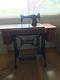 Gorgeous Antique Singer Sewing Machine With Cabinet/table From 1930s