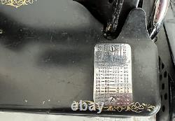 HTF Vintage The Singer Model 24-80 Chain Stitch Sewing Machine Foot Pedal Runs