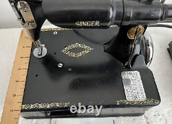 HTF Vintage The Singer Model 24-80 Chain Stitch Sewing Machine Foot Pedal Runs