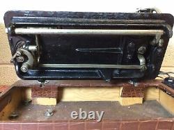 June 1918 Singer Sewing Machine Model 66 Red Eye With Electric Motor Foot Pedal