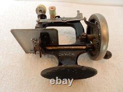 LOT of 2 Antique Vintage Miniature Working Child's Sewing Machines SINGER CASIGE