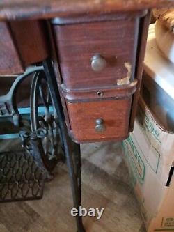 Make Me An Offer! Antique 1900's Treadle Singer Sewing Cabinet ONLY No Machine