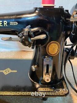 Nice 1952- 206k Singer ZigZag Sewing Machine Serviced, cleaned and tested