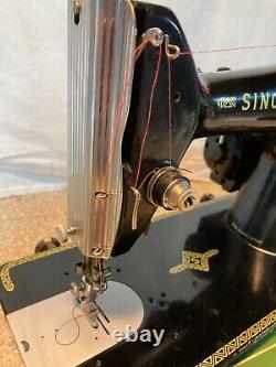 Nice 1952- 206k Singer ZigZag Sewing Machine Serviced, cleaned and tested