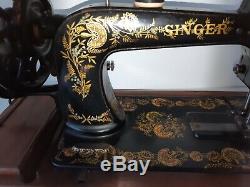 Outstanding 1900 model Singer 48k Ottoman Hand Crank sewing machine P387125