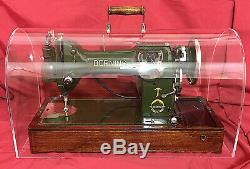 Perspex Crystal Clear Plexiglass Dome Lid SINGER Sewing Machine Case 15 201 66