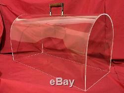 Perspex Crystal Clear Plexiglass Dome Lid SINGER Sewing Machine Case 15 201 66