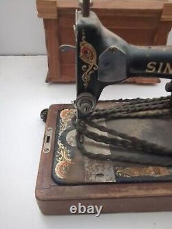 RARE Antique 1920S AB420 Singer Sewing Machine Model 99 75 Cycles 110 NOT TESTED