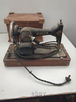 RARE Antique 1920S AB420 Singer Sewing Machine Model 99 75 Cycles 110 NOT TESTED