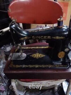 RARE Antique 1926 AB Singer Sewing Machine Model 99 60 Cycles 110 Volt Vintage