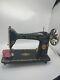 Rare Vintage 1920's Singer Sewing Machine Model Aa400951 Has Movement, Pedal