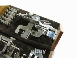 RARECOMPLETE! Style 3 for VS2 Antique Singer Sewing Machine 1889 Oak Puzzle Box
